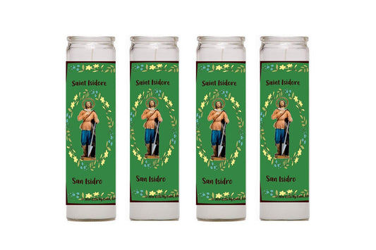 Isidro Labrador Isidore The Farm Labourer Set of 2 or 4 Candles 2 o 4 Velas