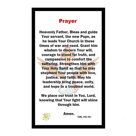 Leo XIV New Pope Support his mission carry this prayer with you let your faith be a beacon of hope