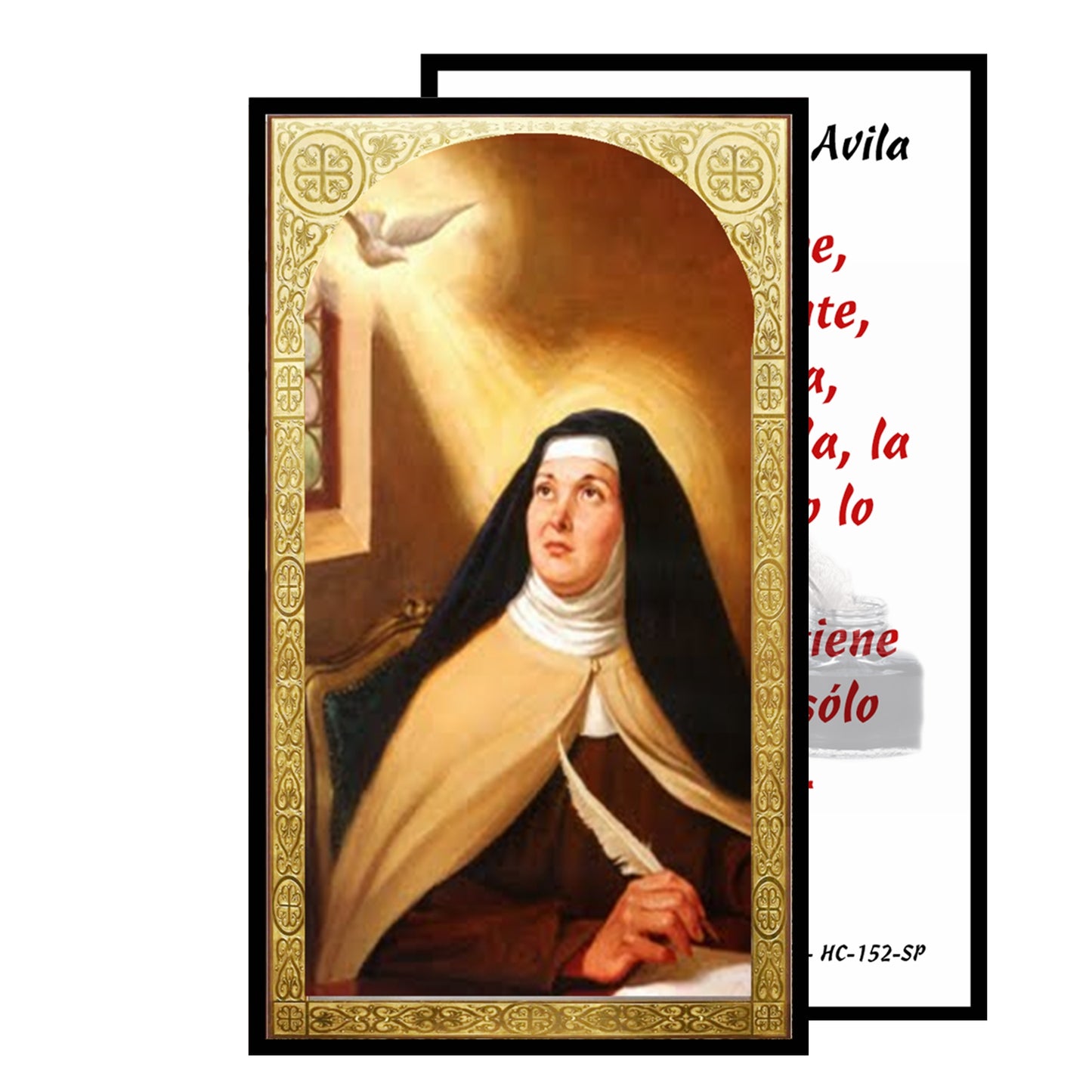 Saint Teresa of Avila Santa Teresa de Jesus Set of Candles Carmellite Nun Monja Carmelita Nada te turbe Let Nothing disturbe You