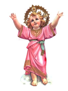 Divino Niño Jesus Divino Niño de Bogota YO REINARE Rosario artesanal de cristal de cuarzo ahumado con crucifijo bañado en plata y centro con imagen a color – crucifijos por Padre Nuestros y postal de rezo EN ESPANOL LA NOVENA DE LA CONFIANZA