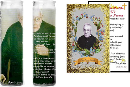 Don Dolindo Ruotolo The Surrender Novena Prayer Card Candles Set of 2 or 4