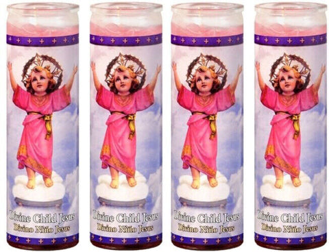 Divine Child Jesus Prayer Candles Veladoras De El Divino Nino Jesus Colombia