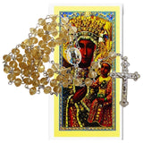 Our Lady of Czestochowa Patron of Poland Rosary and Prayer Card