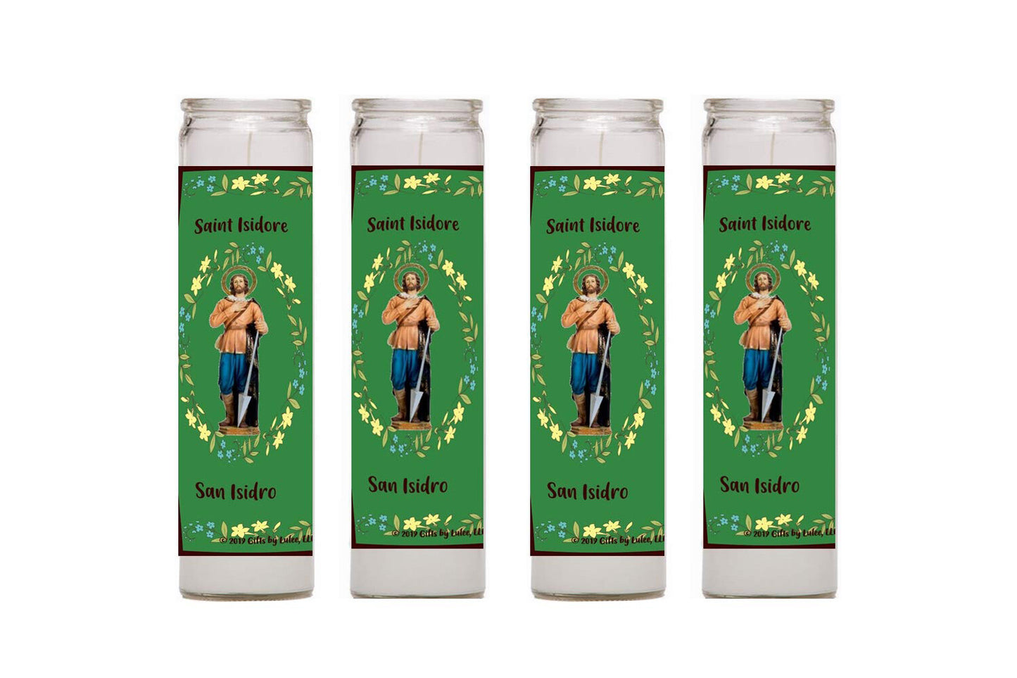 Isidro Labrador Isidore The Farm Labourer Set of 2 or 4 Candles 2 o 4 Velas