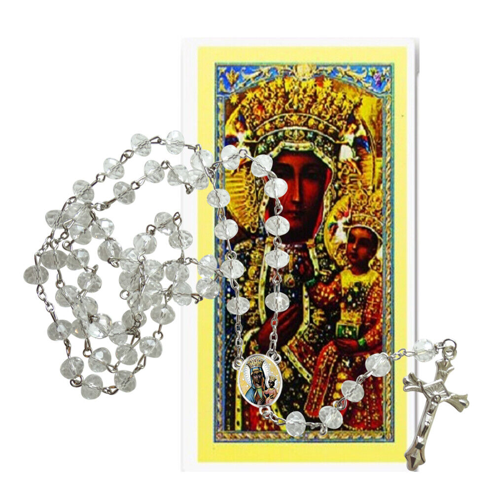 Our Lady of Czestochowa Patron of Poland Rosary and Prayer Card