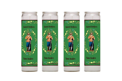 Isidro Labrador Isidore The Farm Labourer Set of 2 or 4 Candles 2 o 4 Velas