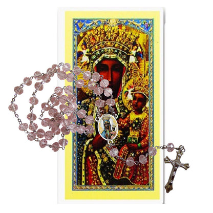 Our Lady of Czestochowa Patron of Poland Rosary and Prayer Card