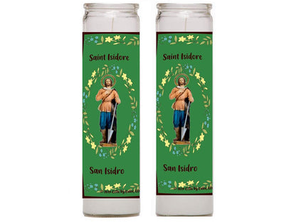 Isidro Labrador Isidore The Farm Labourer Set of 2 or 4 Candles 2 o 4 Velas