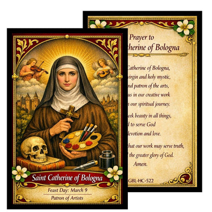 Saint Catherine of Bologna Red Rosary – Catholic Prayer Rosary Patron of Artists
