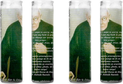Don Dolindo Ruotolo The Surrender Novena Prayer Card Candles Set of 2 or 4