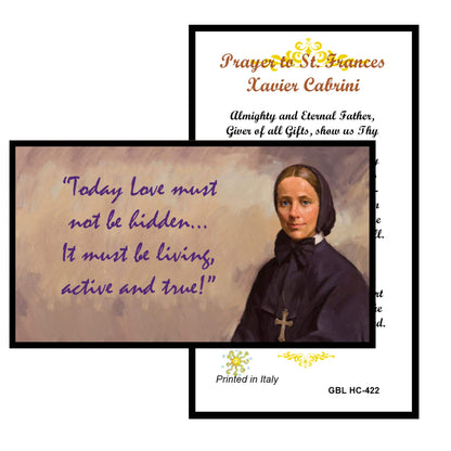 Mother Frances Xavier Cabrini Patron of immigrants and missionaries Handcrafted Smoke Quartz Crystal Rosary with Silver‑Plated Crucifix and Color Image Centerpiece – Cross Pater Nosters and Prayer Card Included