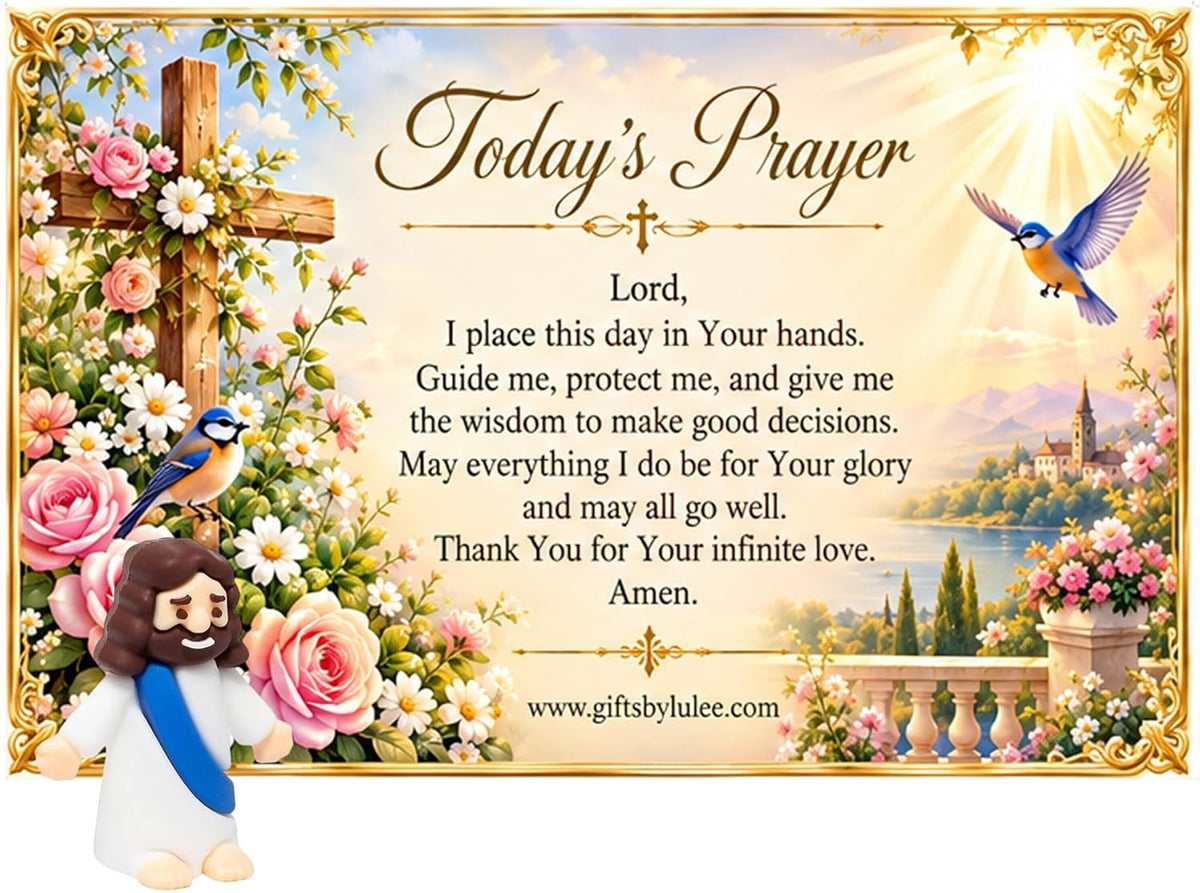 Daily Prayer Cards – Available in English or Spanish – Inspirational Christian Gifts & Christmas Stocking Stuffers - English A