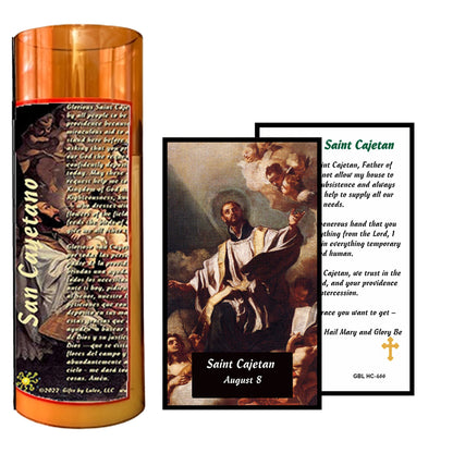 San Cayetano Flameless LED Acrylic Pillar Candle with Flickering Flame Battery Operated great for places where an open flame is not allowed hospitals nursing homes dorms-Batteries included