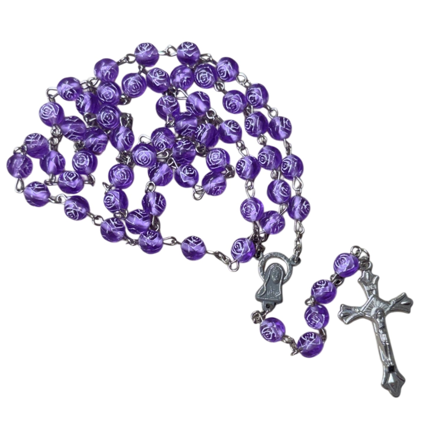 Beautiful Rose-Shaped Bead Rosary – Elegant, Functional and  Affordable
