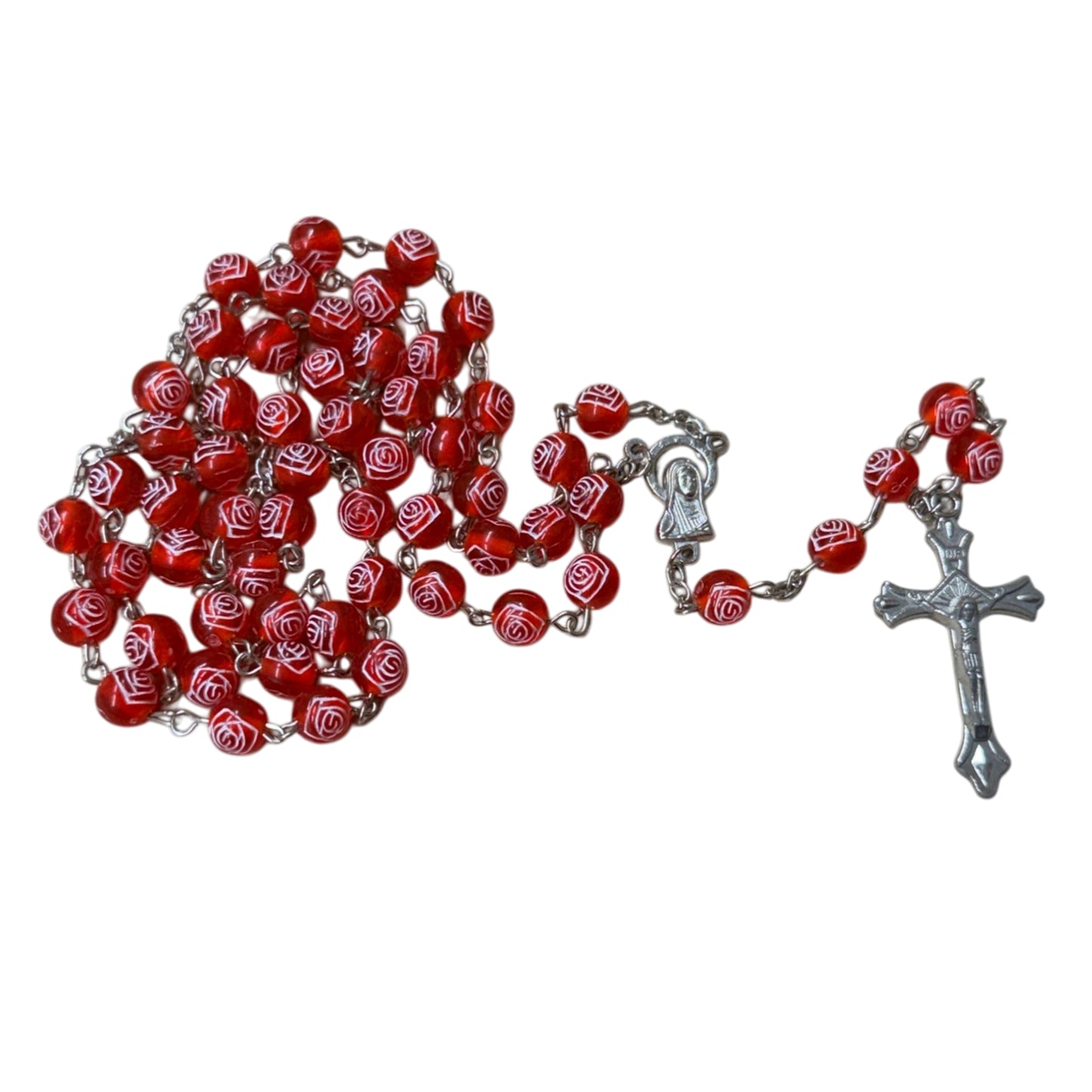 Beautiful Rose-Shaped Bead Rosary – Elegant, Functional and  Affordable