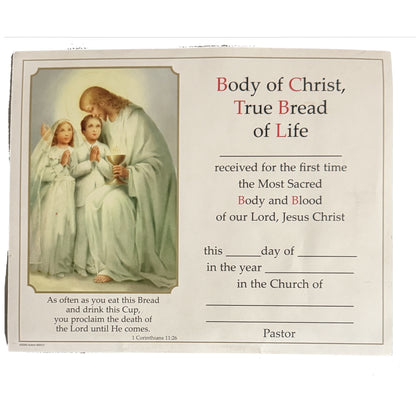 Boys First Holy First Communion Arm Bow-handkerchief -certificate Set