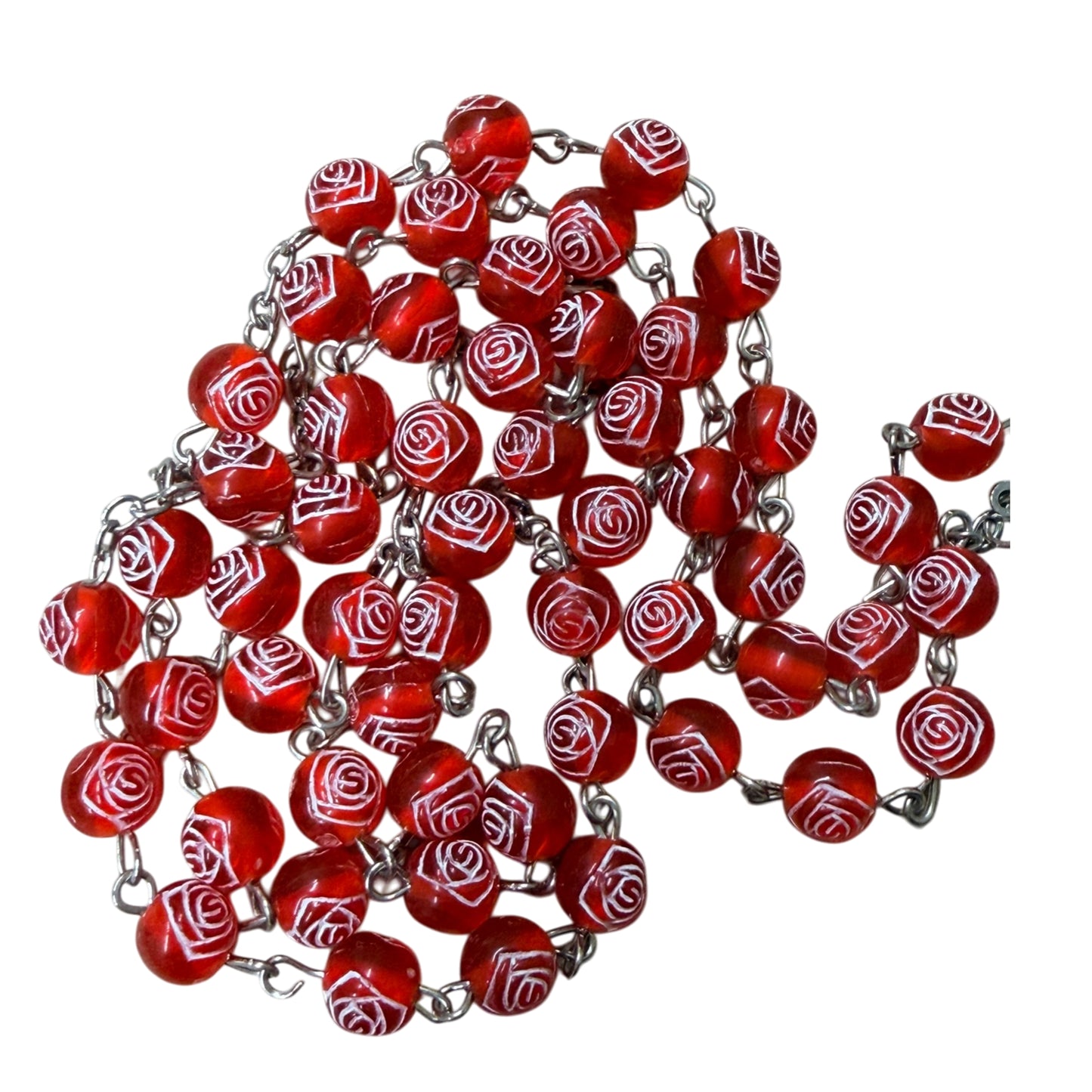 Beautiful Rose-Shaped Bead Rosary – Elegant, Functional and  Affordable