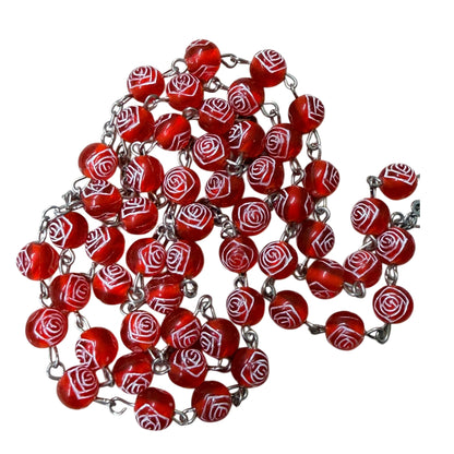 Beautiful Rose-Shaped Bead Rosary – Elegant, Functional and  Affordable