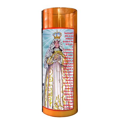 Valle LED Acrylic Pillar Candle with Flickering Flame Battery Operated great for places where an open flame is not allowed hospitals nursing homes dorms-Batteries included
