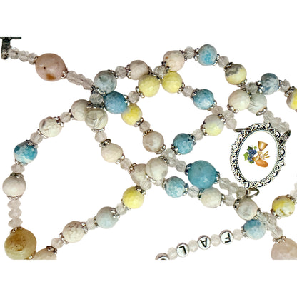 Sacred Day Keepsake Rosary – Communion Day Rosary Personalized with Your Loved One’s Name