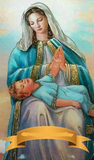 Our Lady Mother of Divine Providence Blessed By His Holiness Laminated Holy Card