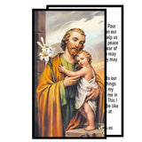 St Joseph Father of Jesus and Protector of Homes Blessed By His Holiness Laminated Holy Card