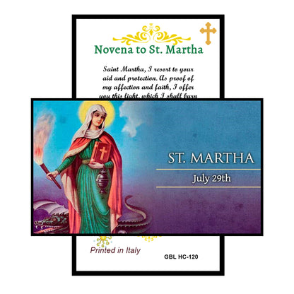 Saint Martha Patron of Cooks and Servants  Amethyst Faceted Rosary with prayer card