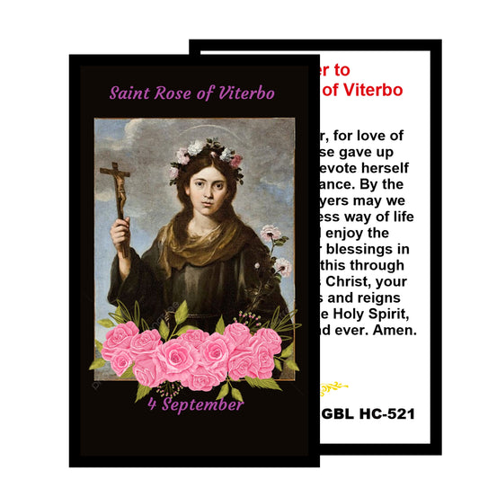 Saint Rose of Viterbo patron saint of exiles, people rejected by religious orders