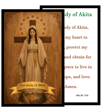 Our Lady of Akita Catholic Candle | Prayer, Peace, and Protection