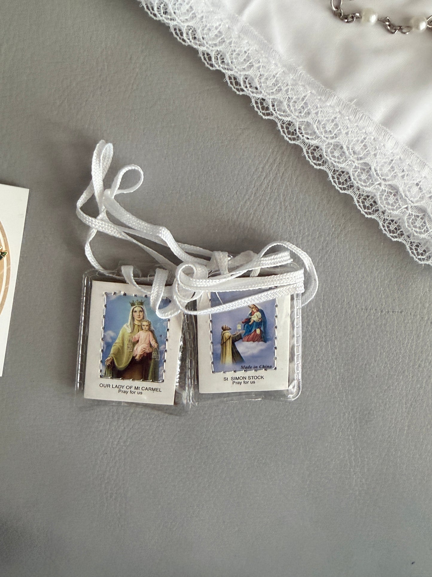 Memories First Holy Communion Set for Boys or Girls Book Rosary Scapular Pin Certificate Handkerchief