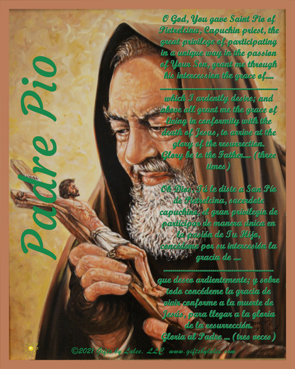 Padre Pio LED Acrylic Pillar Candle with Flickering Flame Battery Operated great for places where an open flame is not allowed hospitals nursing homes dorms-Batteries included