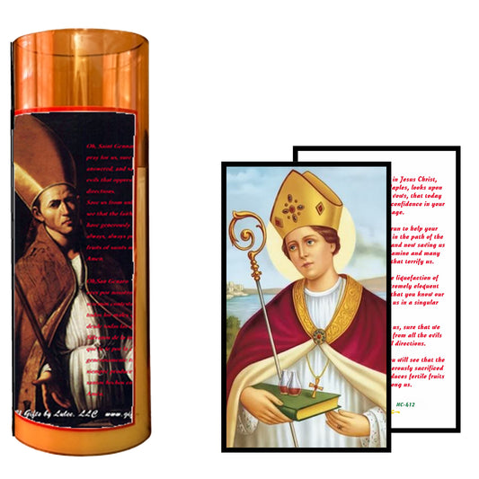 San Gennaro LED Acrylic Pillar Candle with Flickering Flame Battery Operated great for places where an open flame is not allowed hospitals nursing homes dorms-Batteries included