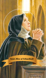 Saint Alice of Schaerbeek Patron Saint of The Paralyzed Blessed Prayer Card