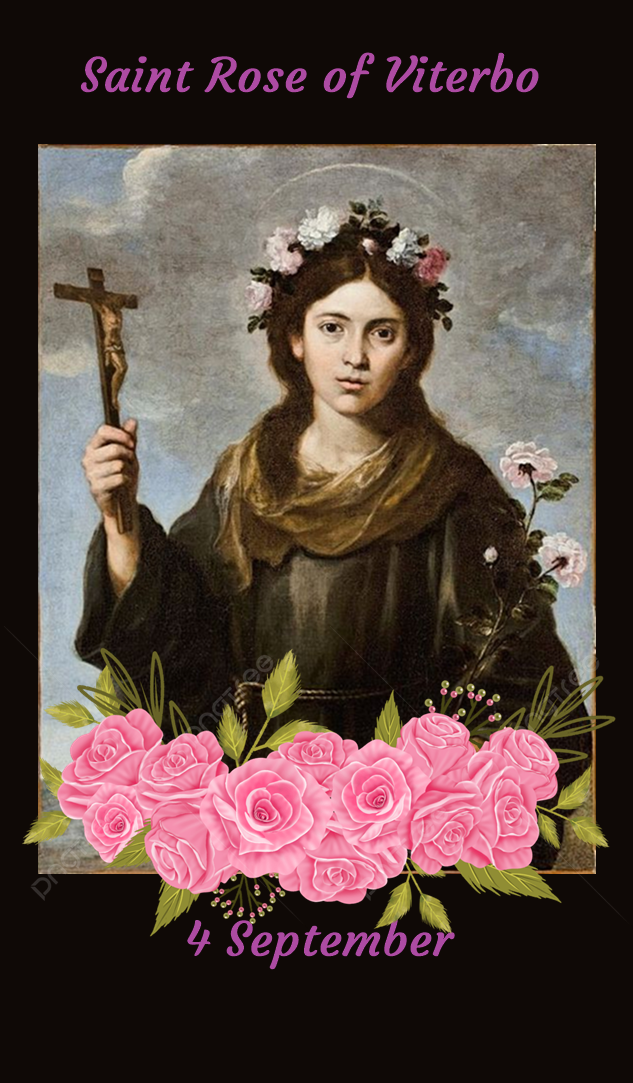 Saint Rose of Viterbo patron saint of exiles, people rejected by religious orders