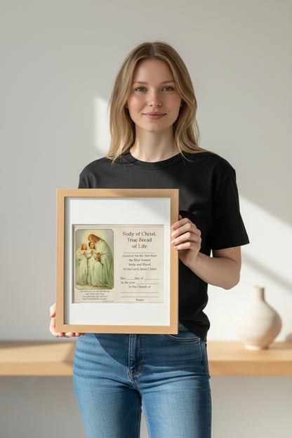 Memories First Holy Communion Set for Boys or Girls Book Rosary Scapular Pin Certificate Handkerchief